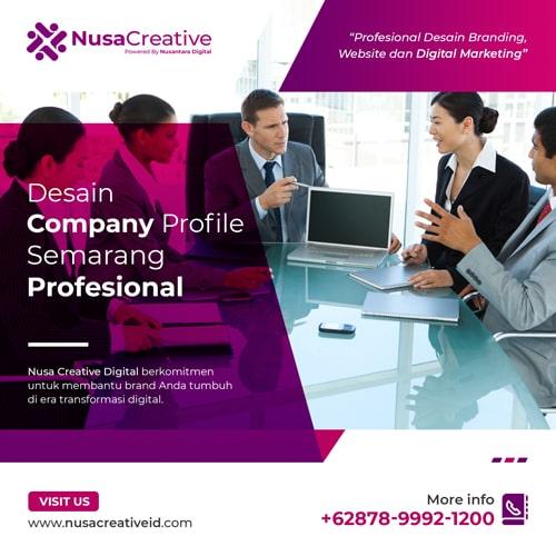 Desain Company Profile Semarang Profesional Nusa Creative Digital 